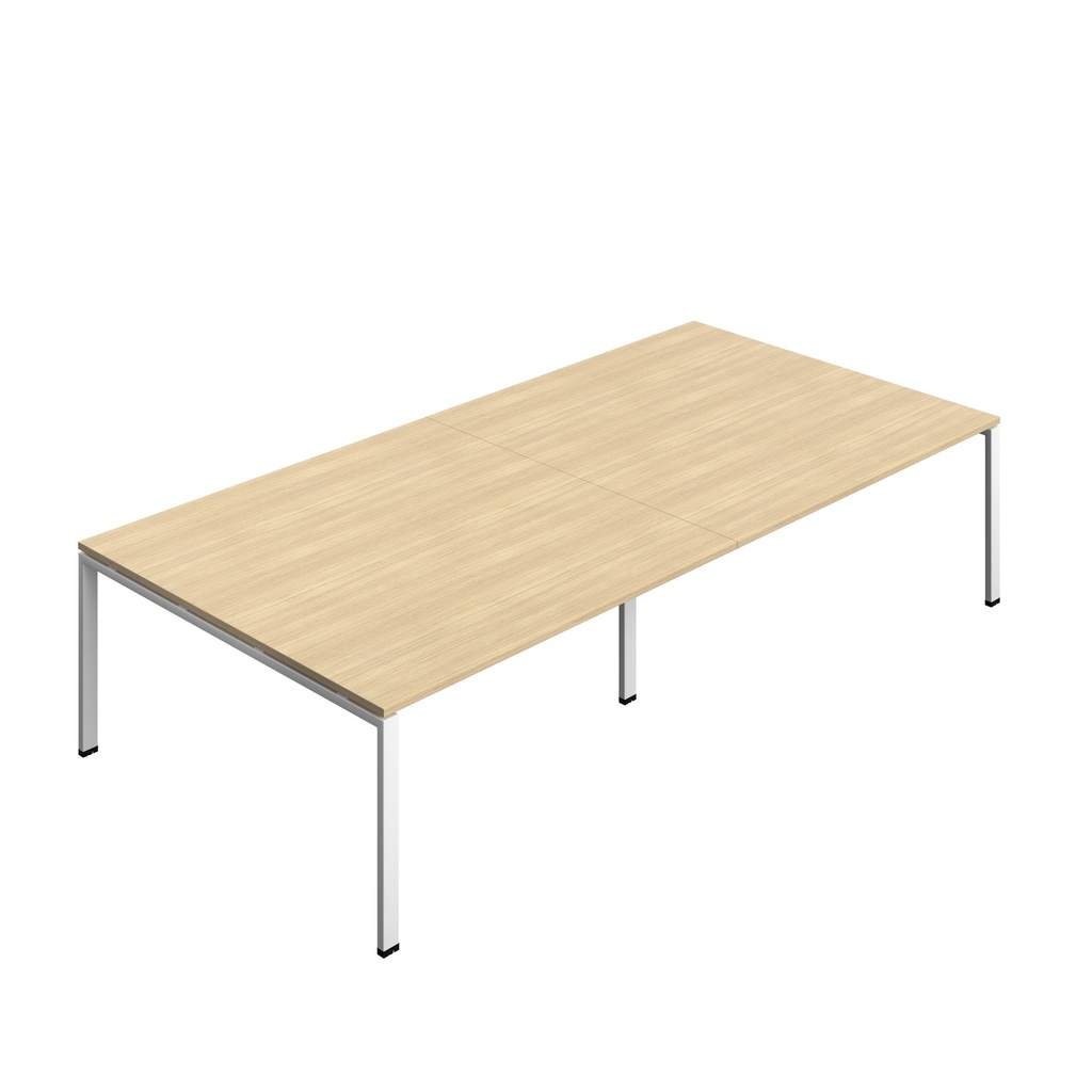 Synergy|Meeting Table|Goal Post|3200X1600|Nova Oak-White | Logos Services